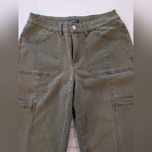 Women’s Olive Green Utility Jeans